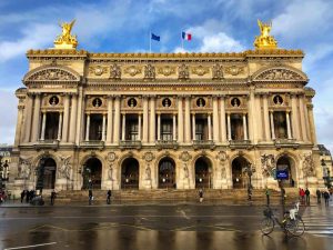 The front facade of the Garnier Opera House