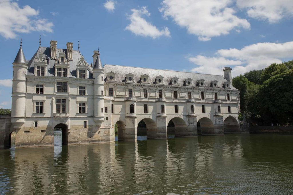 The Chateau de Chenonceau over the River Cher/