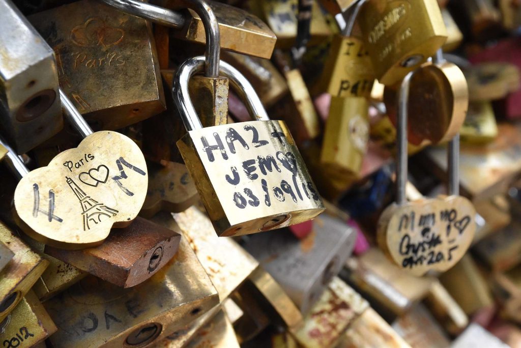 Love locks in Paris to help its reputation as the city of love.