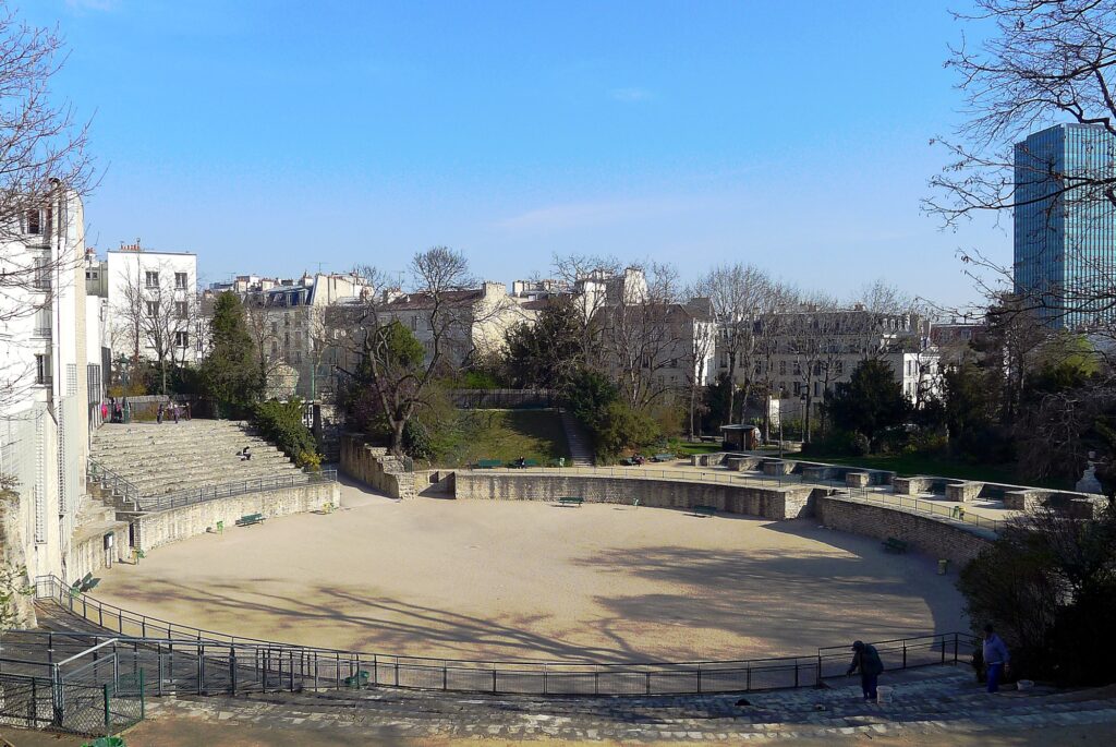 A photo of the Arenes de Lutece in the 5th arrondissement.