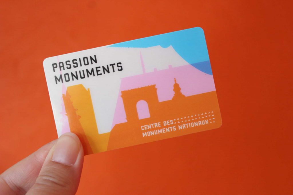 A close up photo of my Passion Monuments card from the Centre for National Monuments.
