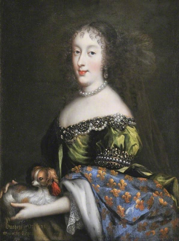 A portrait of Princess Henrietta, first wife of Philippe I, Duke of Orléans