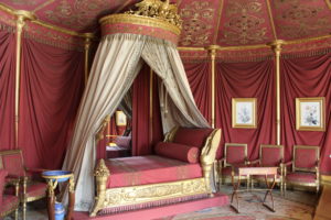 A photo of Napoléon's bedroom at Château de Malmaison